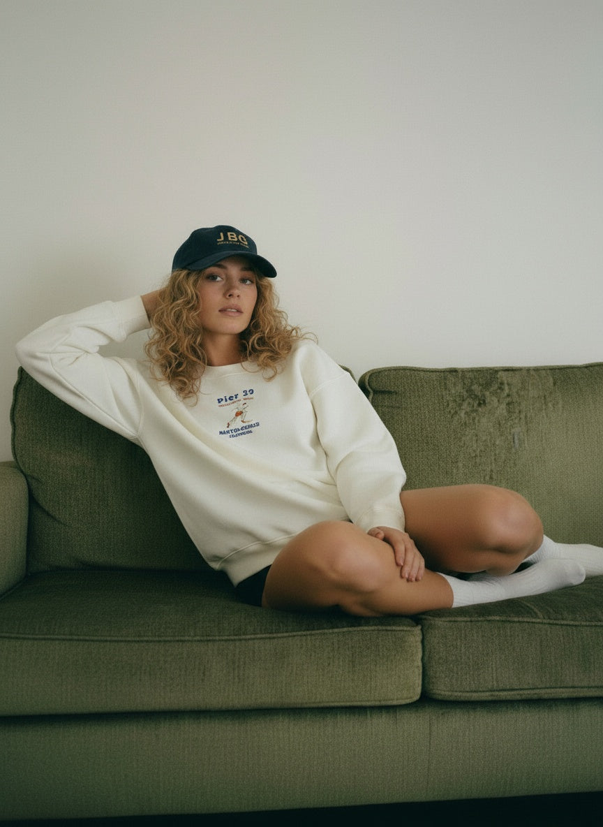 Pier39 Running Club Embroidered women's Sweatshirt - Jhonnybgoods