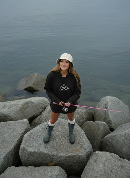 Pacific Waves - Women's Embroidered soft Surf hoodie