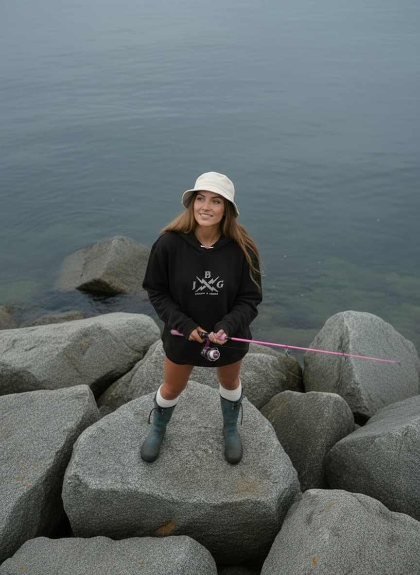 Pacific Waves - Women's Embroidered soft Surf hoodie