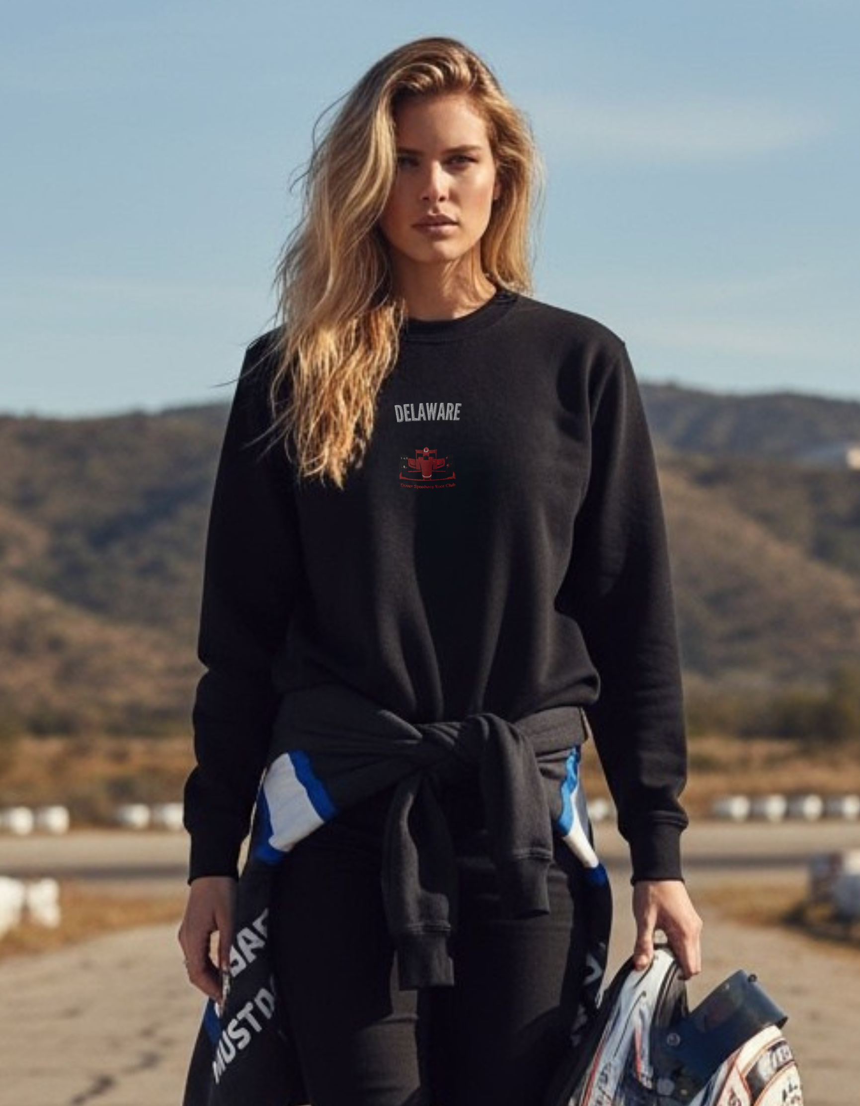 Delaware Racing Embroiderd women's Premium Sweatshirt - Jhonnybgoods