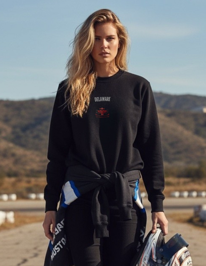 Delaware Racing Embroiderd women's Premium Sweatshirt - Jhonnybgoods