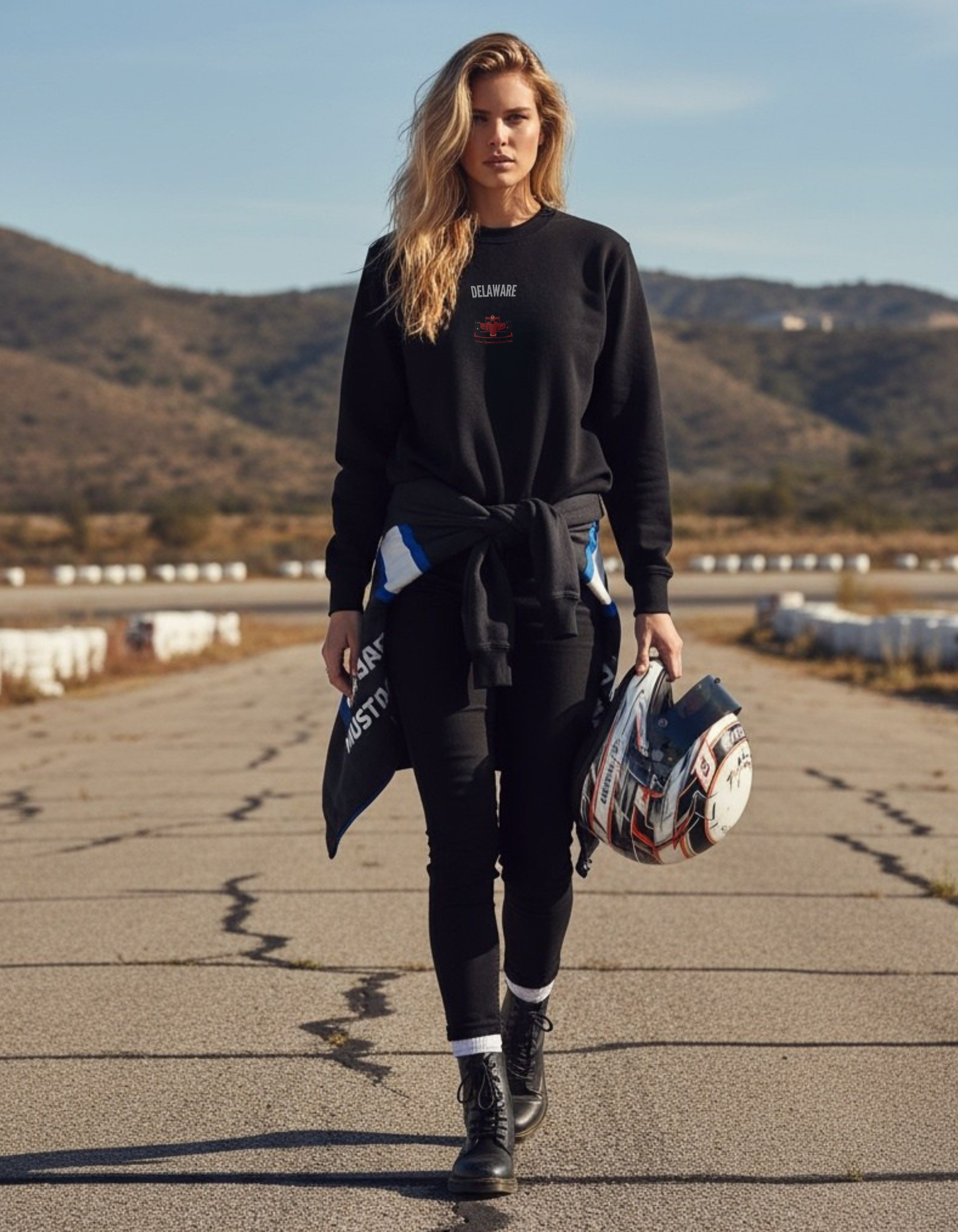 Delaware Racing Embroiderd women's Premium Sweatshirt - Jhonnybgoods
