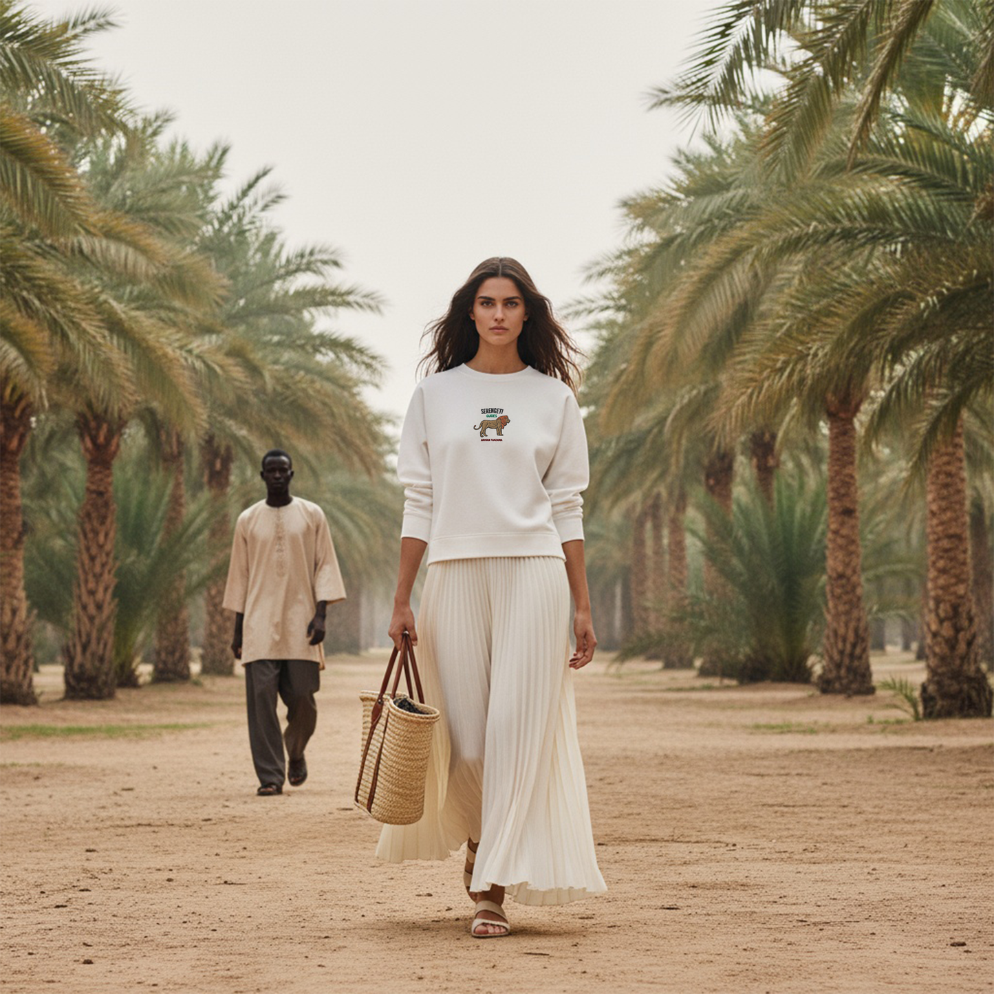 Serengeti Embroidered women's Premium Sweatshirt - Jhonnybgoods