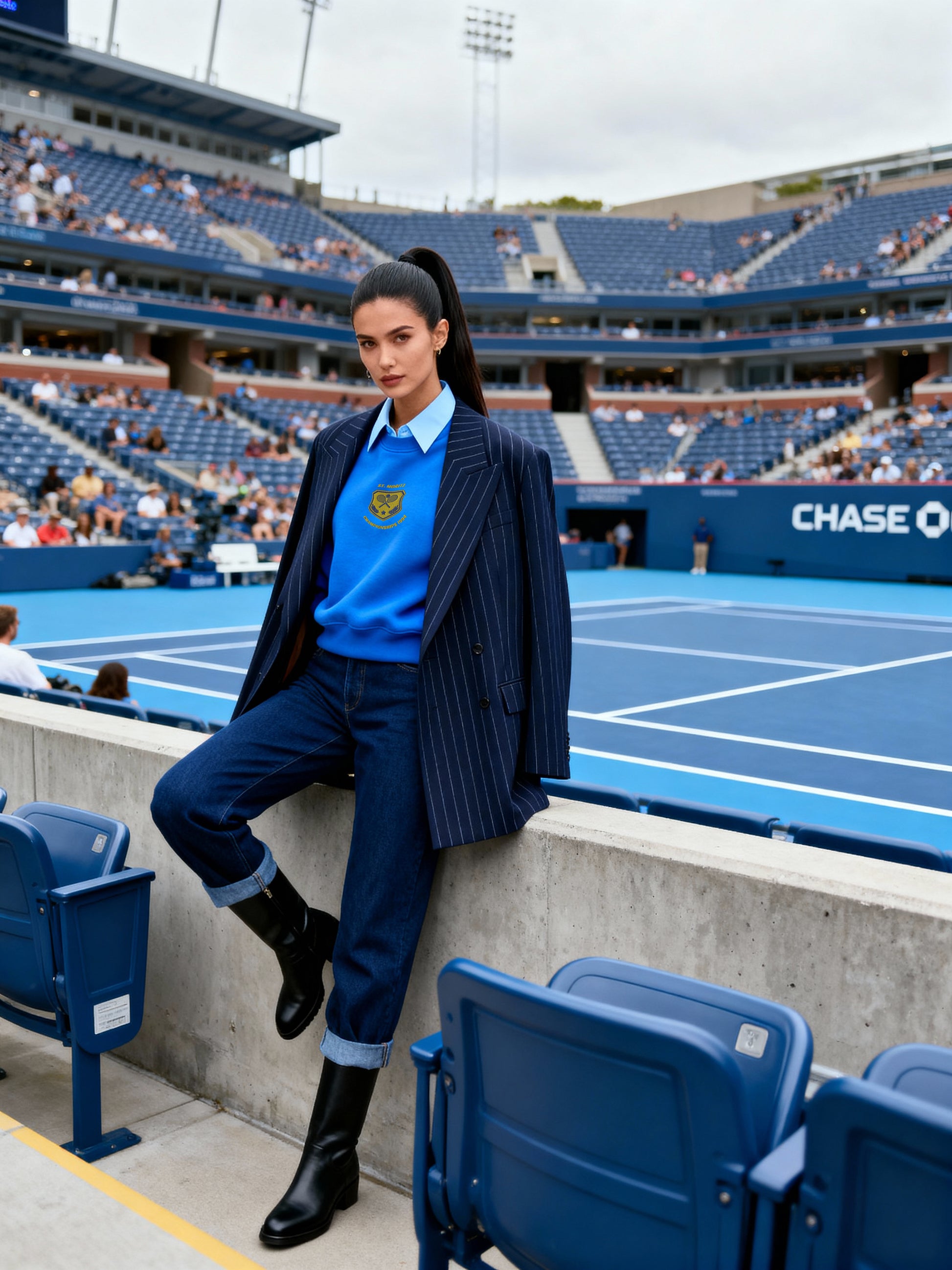 St. Moritz Tennis Embroidered women's Sweatshirt - Jhonnybgoods