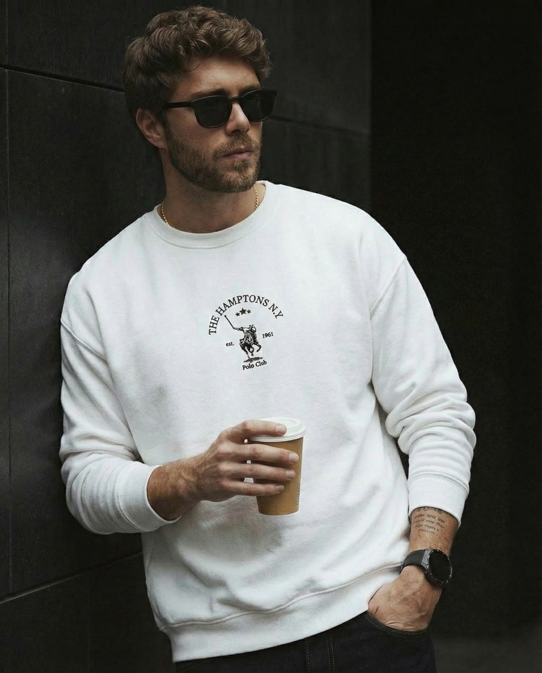 The Hamptons New York Polo Club Embroidered men Premium Sweatshirt - Jhonnybgoods