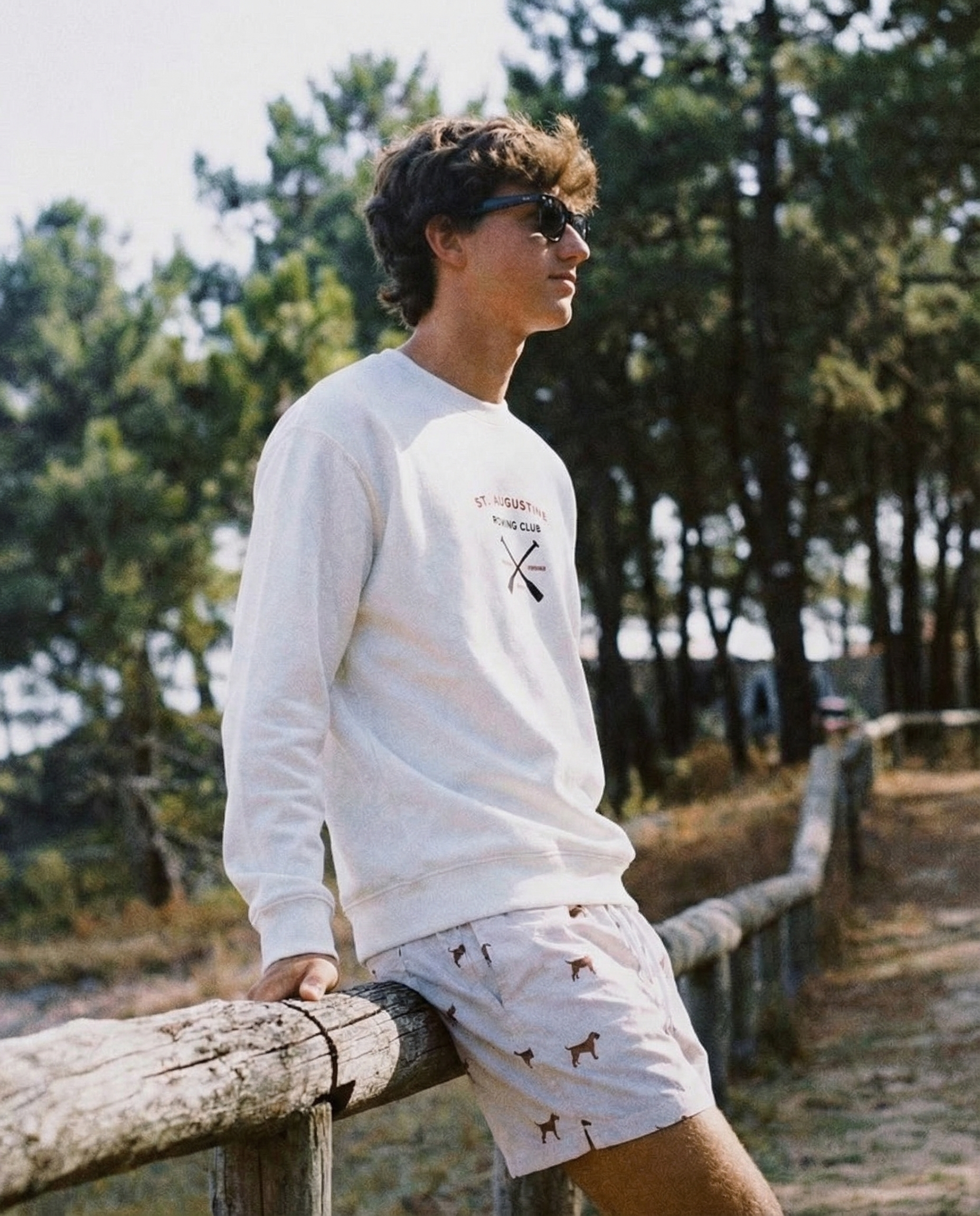 St. Augustine Rowing Club – Embroidered Men’s Premium Sweatshirt (Black) - Jhonnybgoods