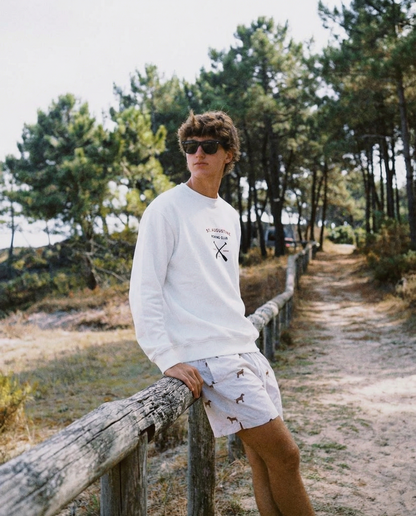 St. Augustine Rowing Club – Embroidered Men’s Premium Sweatshirt (Black) - Jhonnybgoods