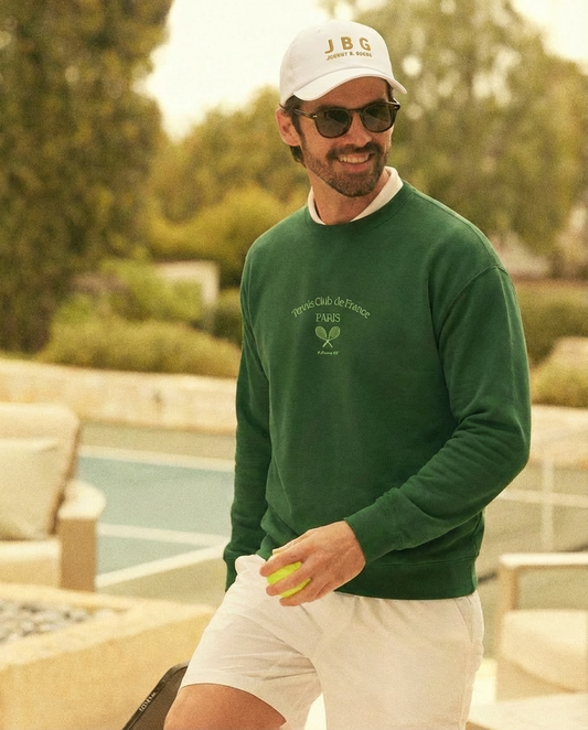 Paris Tennis Club Embroidered men Premium Sweatshirt - Jhonnybgoods