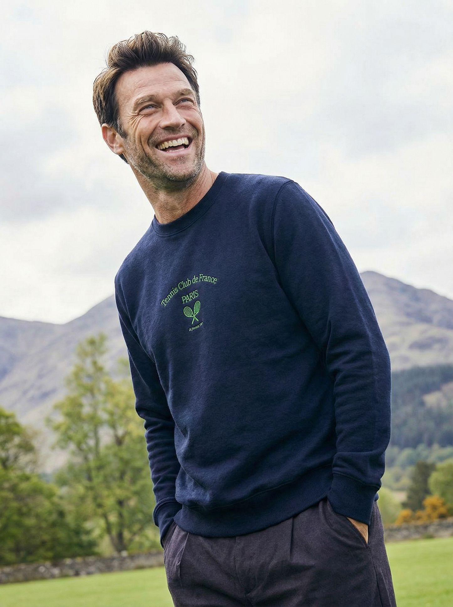 Paris Tennis Club Embroidered men Premium Sweatshirt - Jhonnybgoods