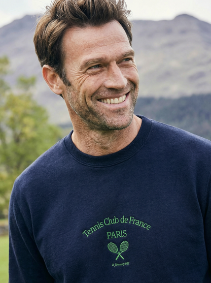 Paris Tennis Club Embroidered men Premium Sweatshirt - Jhonnybgoods