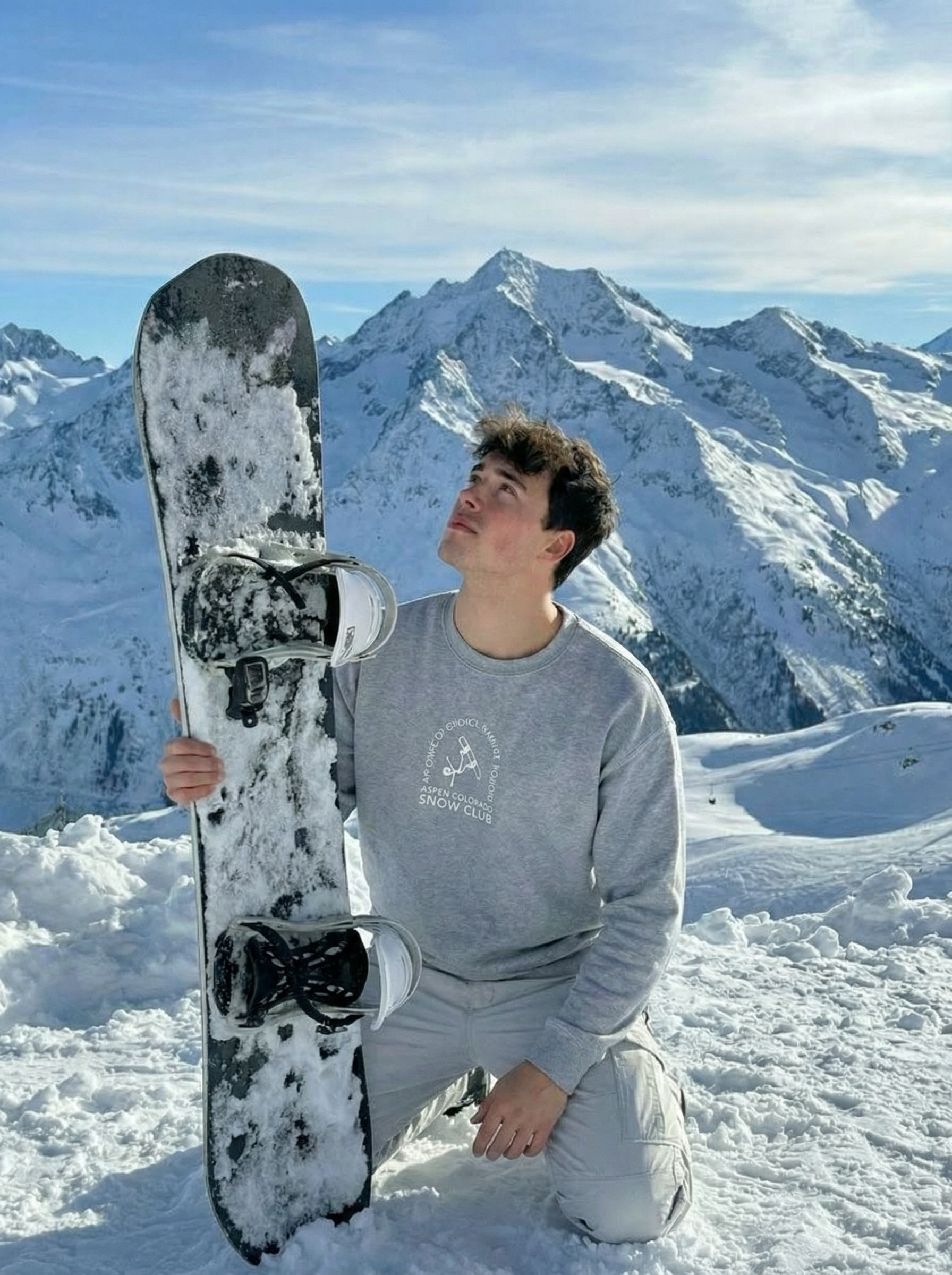 Aspen Colorado Snowboard club men Premium Sweatshirt - Jhonnybgoods