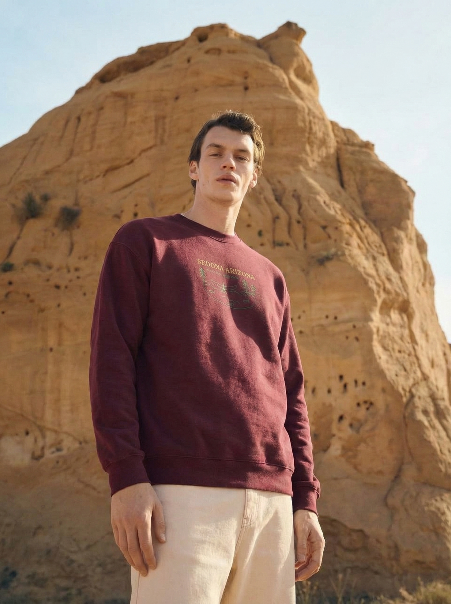 Sedona Arizona Kayak & Canoe Club -  men's Embroidered Sweatshirt - Jhonnybgoods