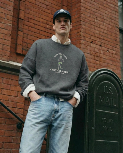 New York Central Park Running Club - Men's Embroidered men Sweatshirt - Jhonnybgoods