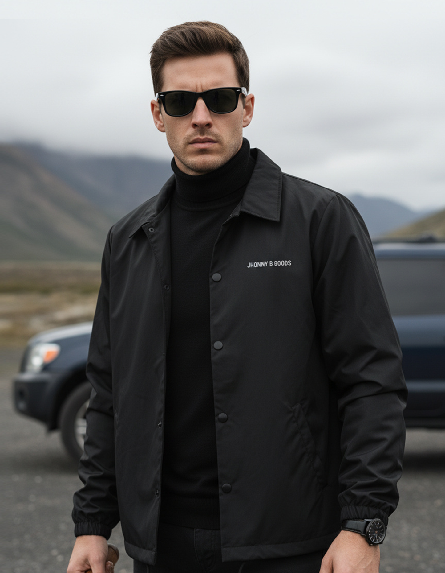 Jhonny B Goods Classic - Black On Black Coaches Jacket