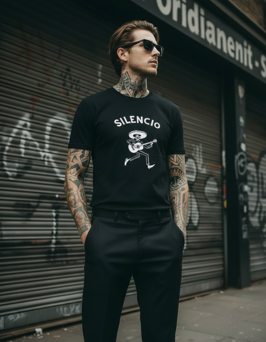 Silencio Men’s Garment-Dyed Heavyweight T-Shirt - Jhonnybgoods