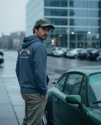 No Speed Limit Men’s Embroidered Fleece Zip-Up Hoodie – Premium Soft Fleece, Jersey-Lined Hood - Jhonnybgoods