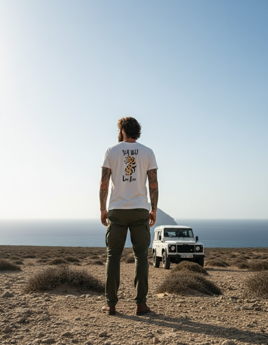 Stay Wild Live Free men garment-dyed heavyweight t-shirt - Jhonnybgoods