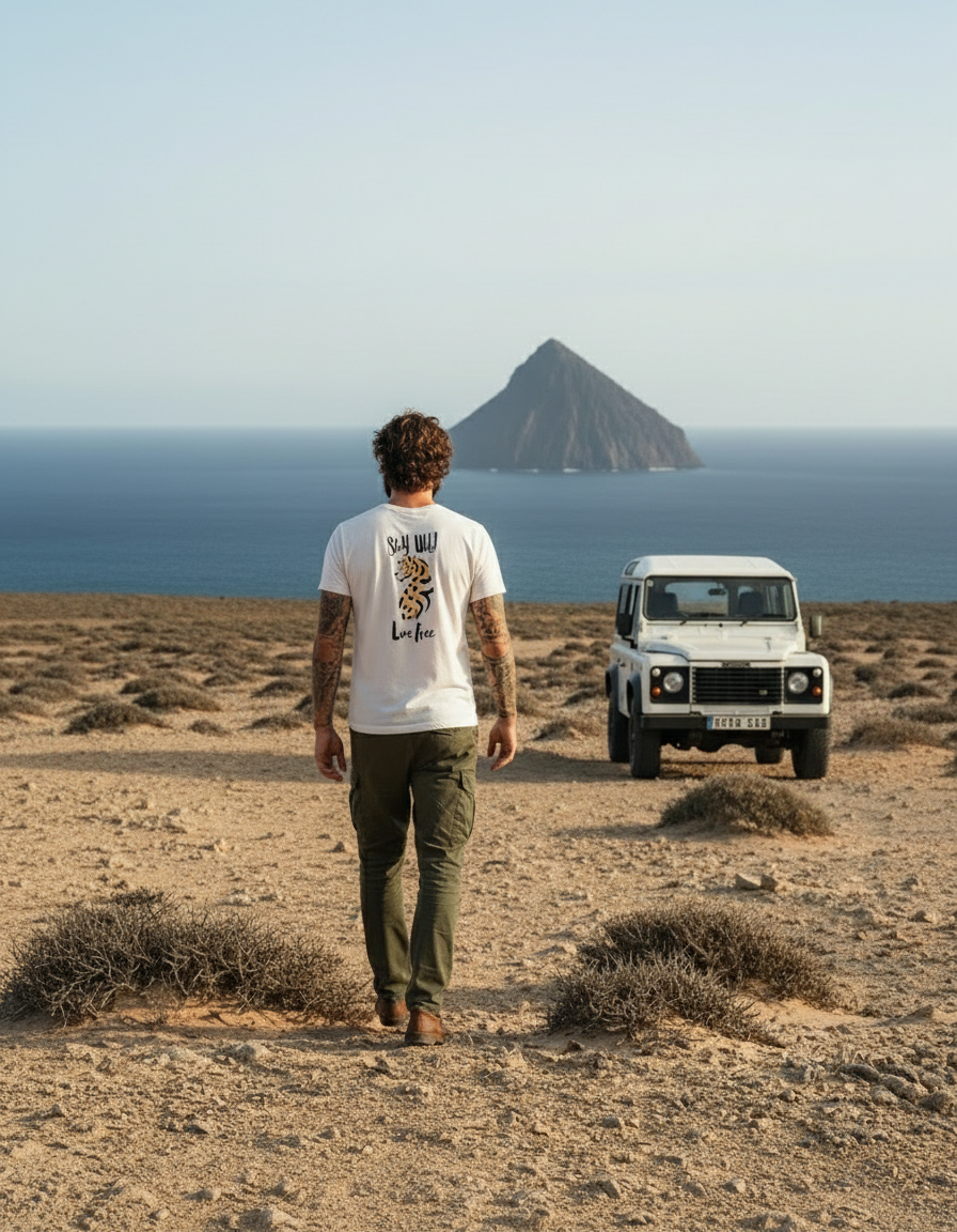 Stay Wild Live Free men garment-dyed heavyweight t-shirt - Jhonnybgoods