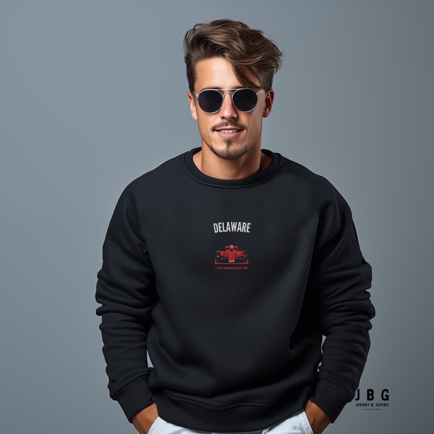 Delaware Racing Embroiderd Unisex Premium Sweatshirt