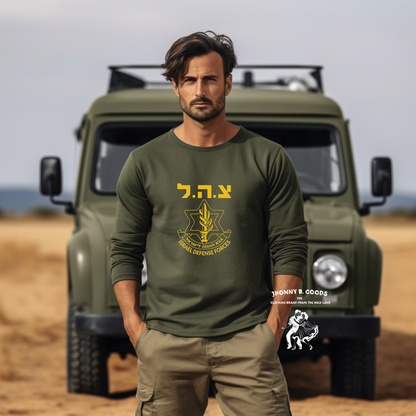 IDF Vintage Logo Men’s Long Sleeve Shirt