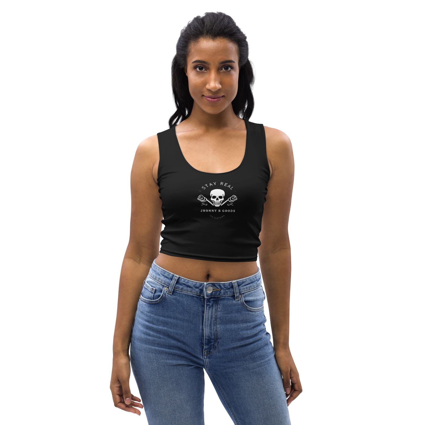 Stay Real Sleeveless Crop Top