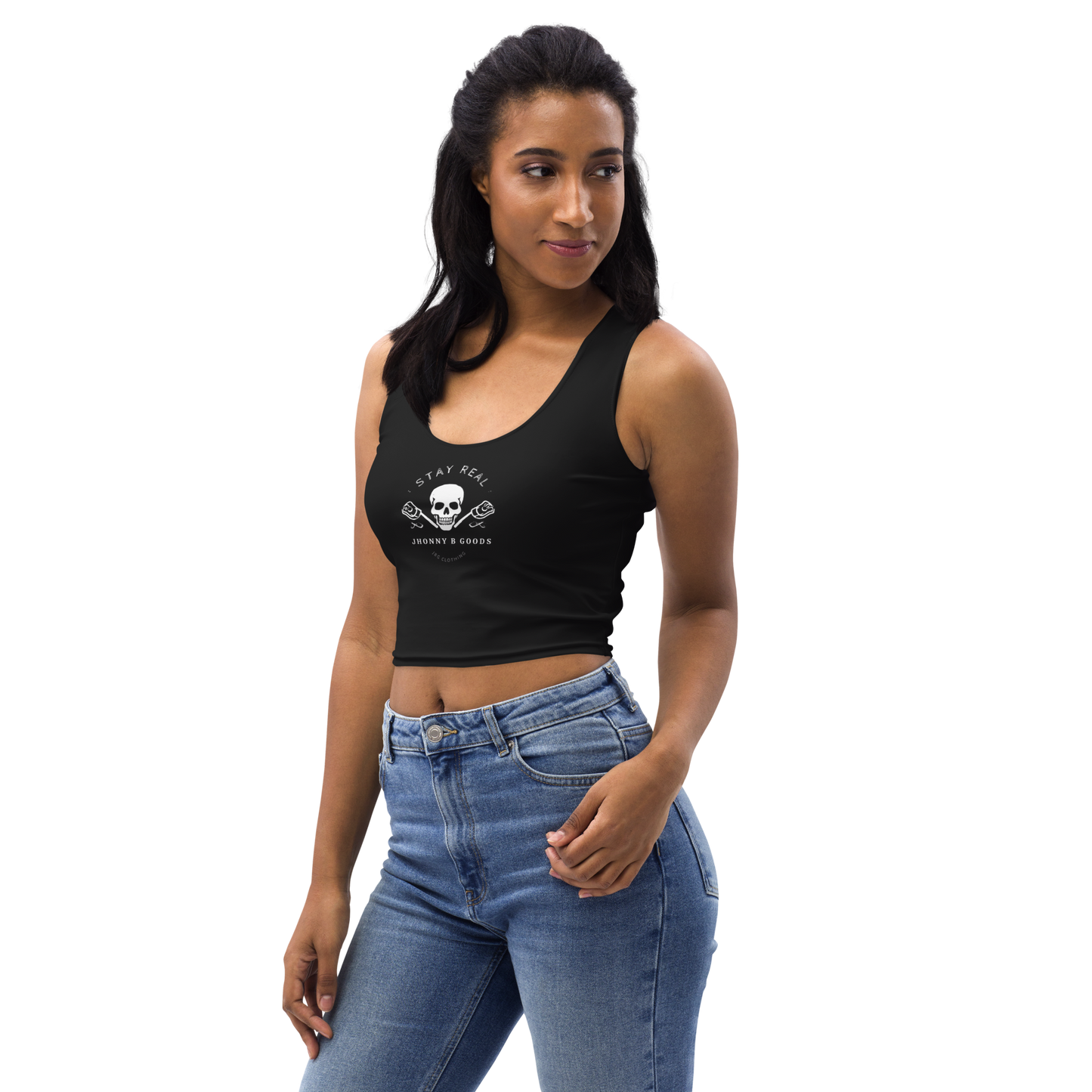 Stay Real Sleeveless Crop Top