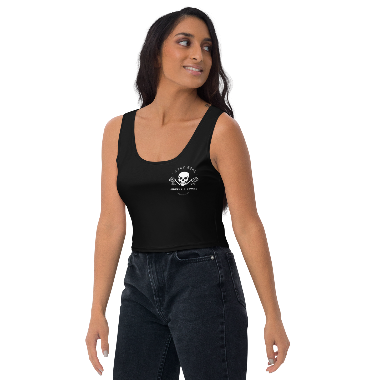 Stay Real Sleeveless Crop Top