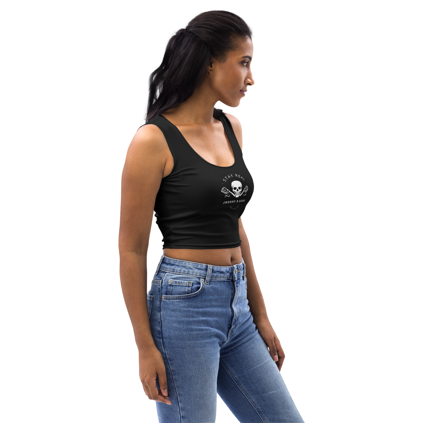 Stay Real Sleeveless Crop Top