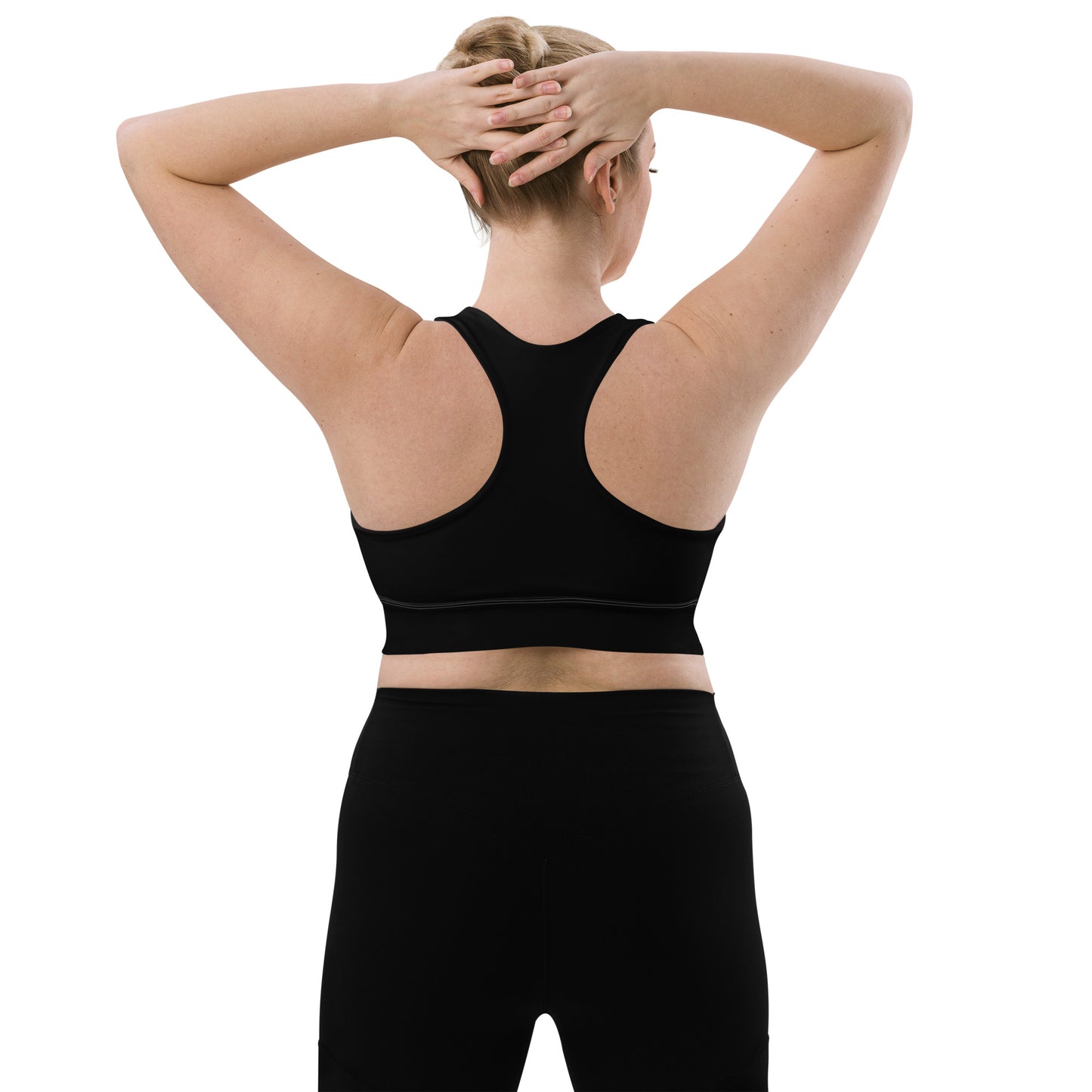 Never Stop Riding Longline sports bra