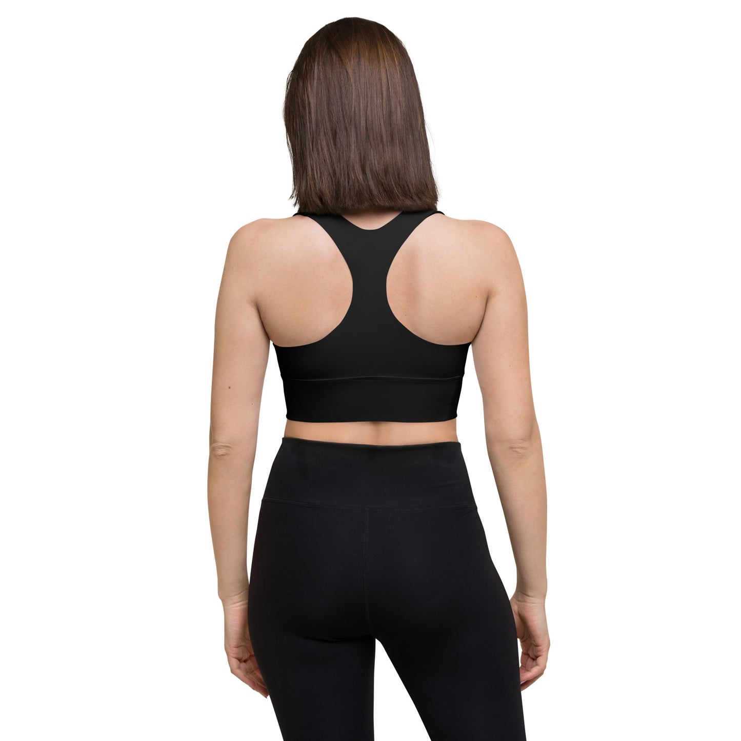 Never Stop Riding Longline sports bra