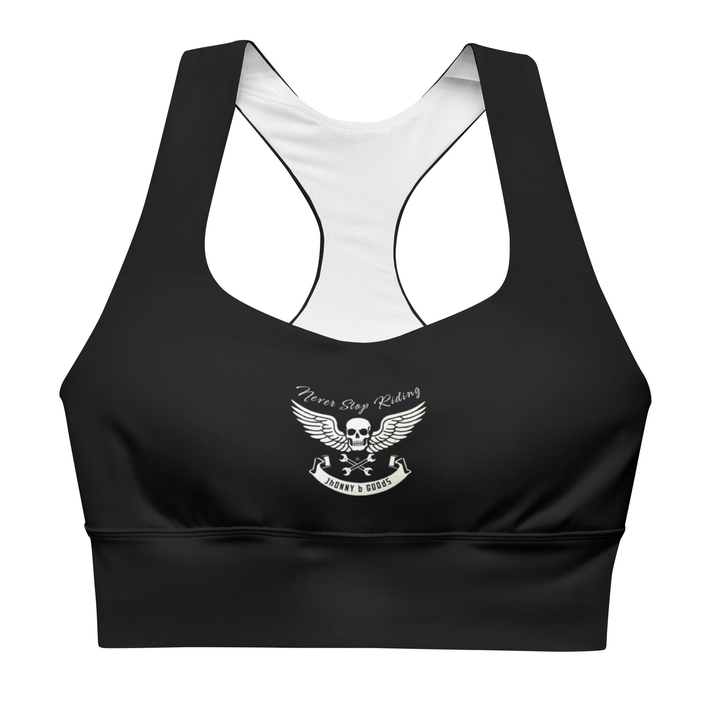 Never Stop Riding Longline sports bra