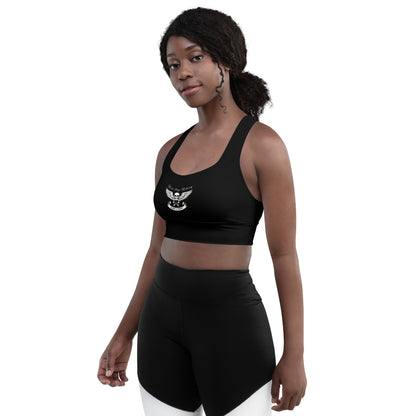 Never Stop Riding Longline sports bra