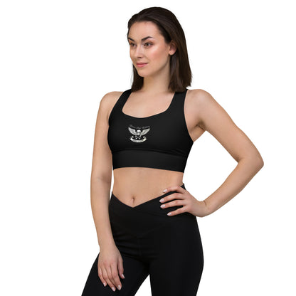 Never Stop Riding Longline sports bra