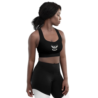 Never Stop Riding Longline sports bra