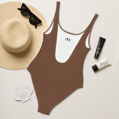 One-Piece Ash Brown Swimsuit