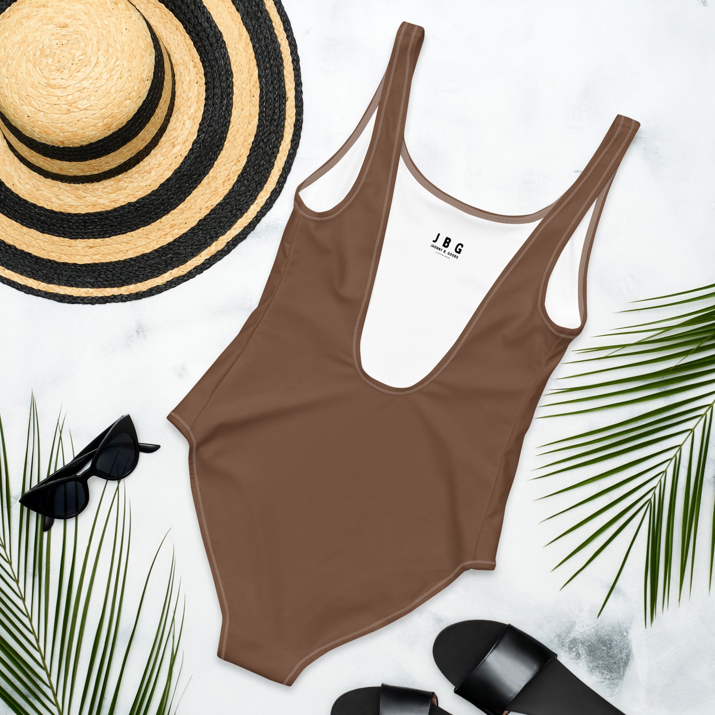 One-Piece Ash Brown Swimsuit