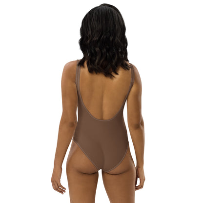 One-Piece Ash Brown Swimsuit