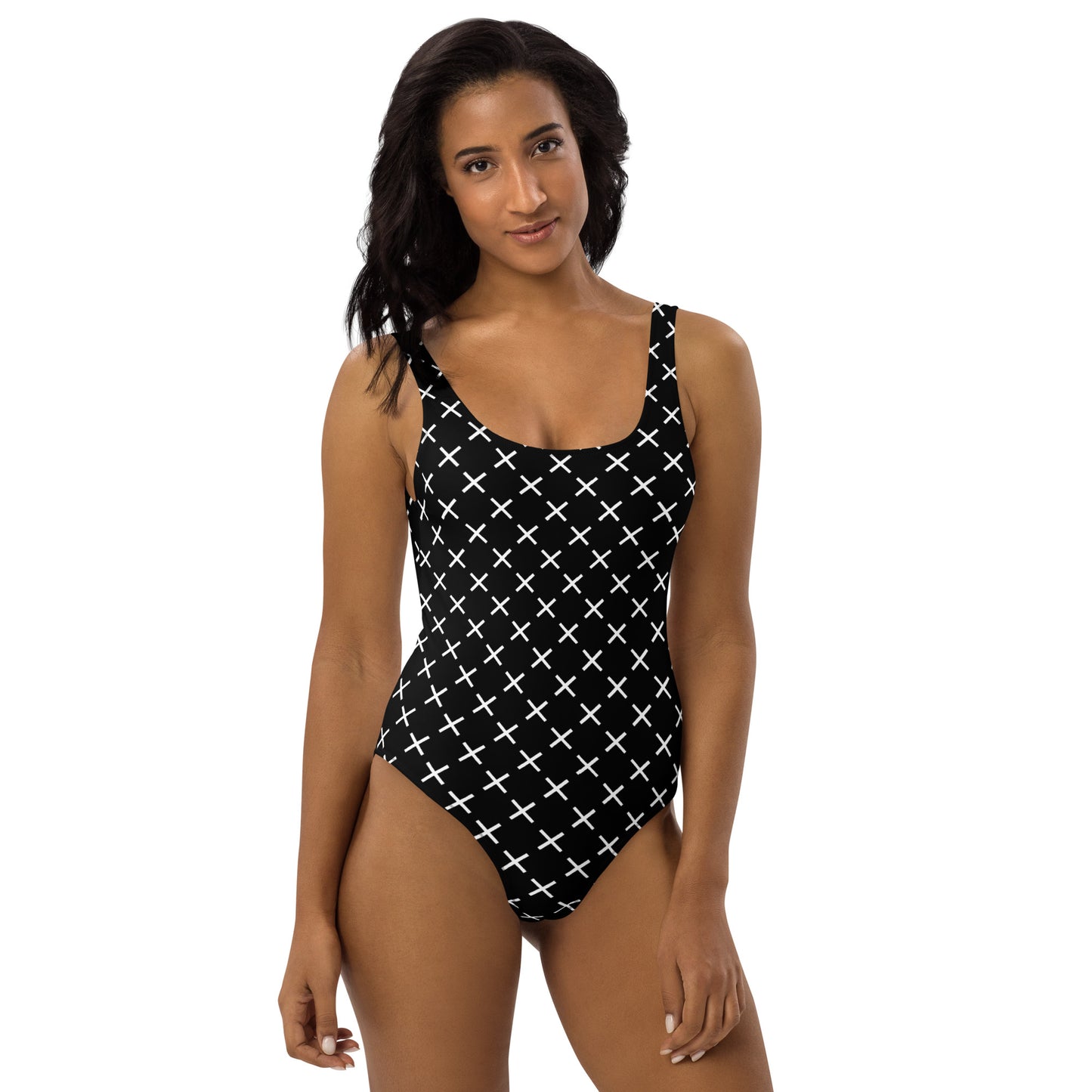 One-Piece X pattern Swimsuit