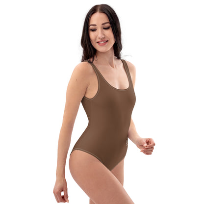 One-Piece Ash Brown Swimsuit