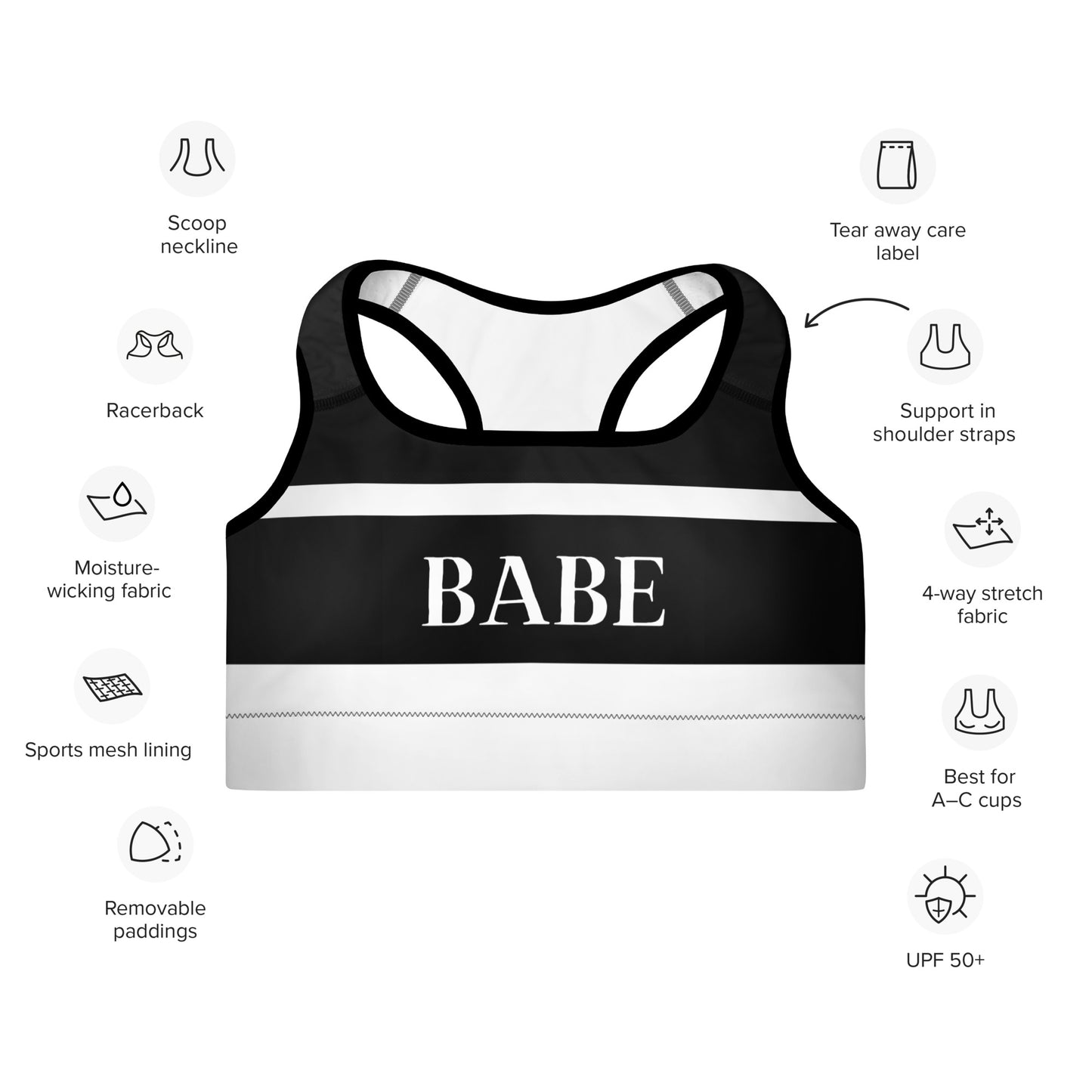 Babe Padded Sports Bra