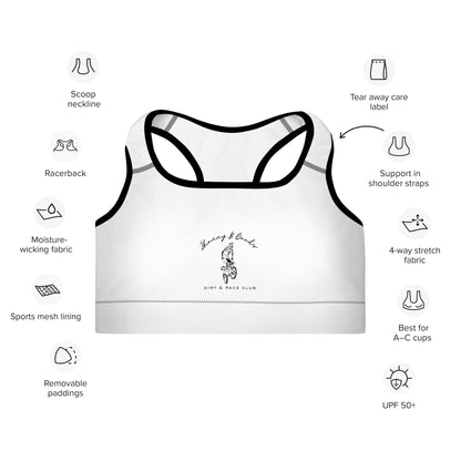 Dirt Bike Padded Sports Bra