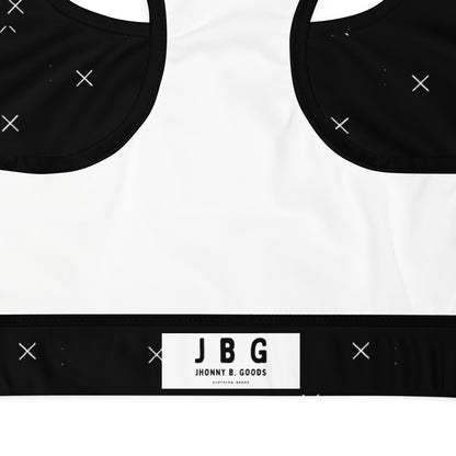 X Pattern Padded Sports Bra