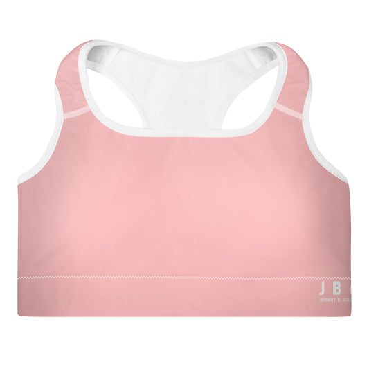 Flower Pink Padded Sports Bra