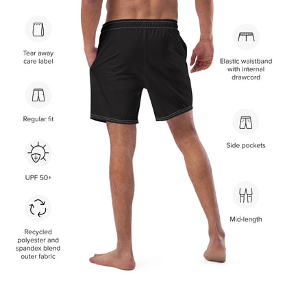 Men's Classic Black swim trunks