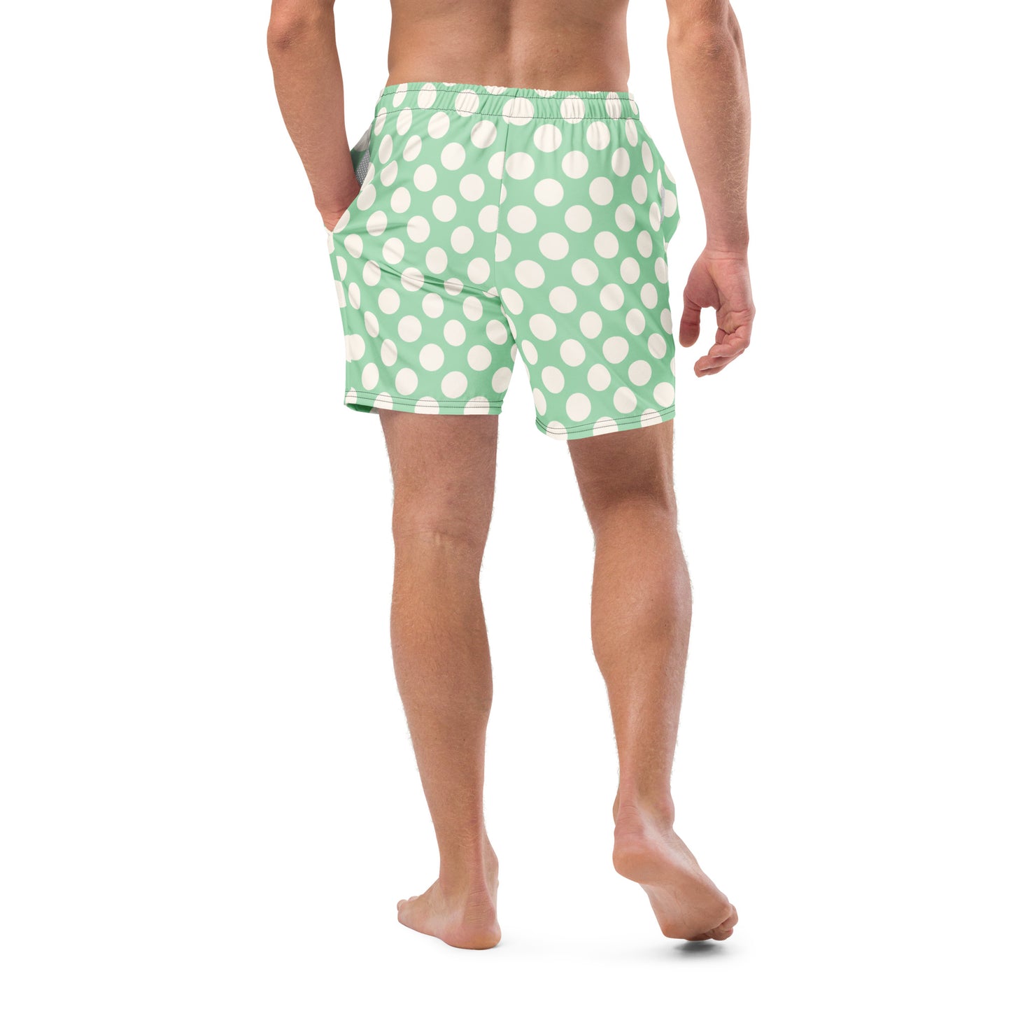 Men's Green Dots swim trunks