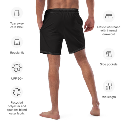 Men's Black Classic swim trunks