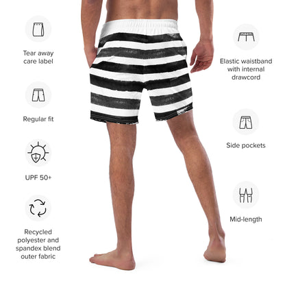 Men's Zebra swim trunks