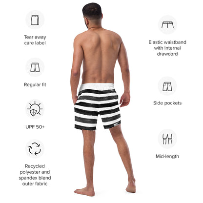 Men's Zebra swim trunks