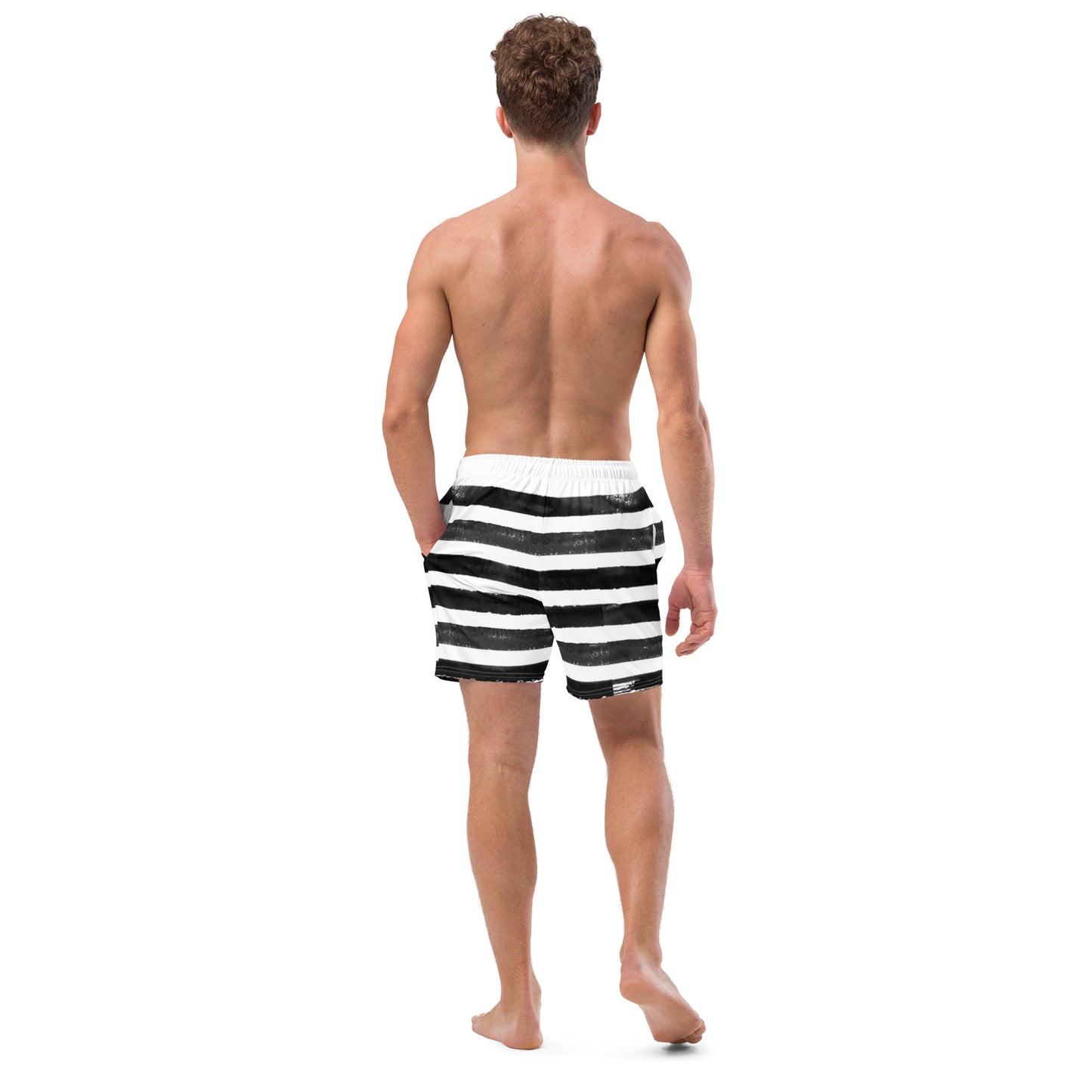 Men's Zebra Stripes Swim Trunks