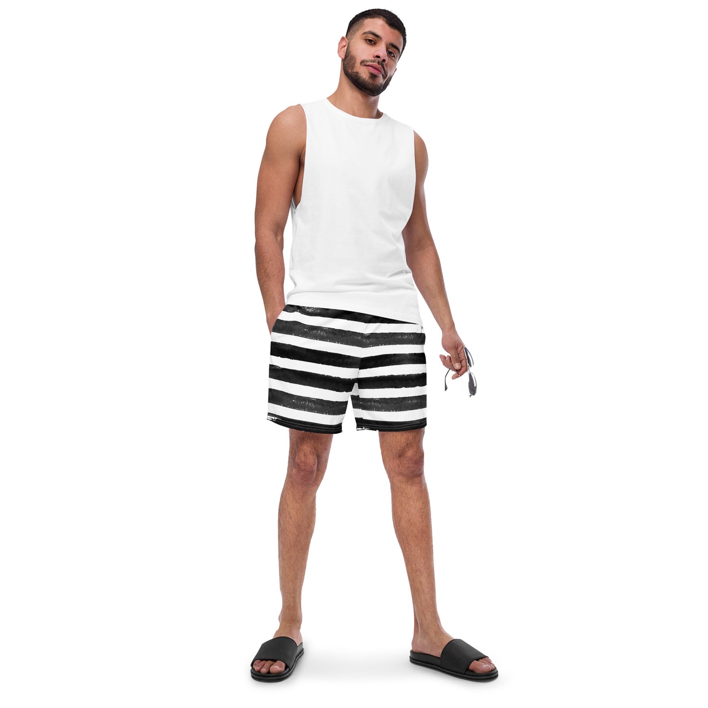 Men's Zebra swim trunks